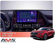 Штатна магнітола AMS MOSS M3 4+32 Gb Toyota Highlander 4 XU70 2019-2021 9"