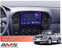 Штатна магнітола AMS MOSS M3 4+32 Gb Toyota Land Cruiser 10 J100 100 1998-2007 9"