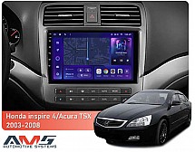 Штатна магнітола AMS MOSS M3 4+32 Gb Honda Inspire 4 2003-2007, Acura TSX 2003-2008 9"