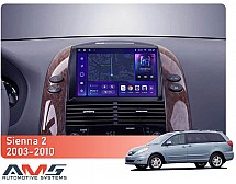 Штатна магнітола AMS MOSS M3 4+32 Gb Toyota Sienna 2 XL20 2003-2010 9"