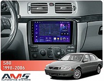 Штатна магнітола AMS MOSS M3 4+32 Gb Volvo S80 1 1998-2006 9"