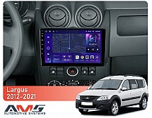 Штатна магнітола AMS MOSS M2 4+32 Gb LADA Largus 2012-2021 9"