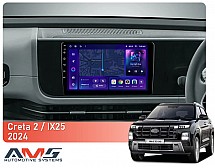 Штатна магнітола AMS MOSS M3 4+32 Gb Hyundai Creta 2 IX25 2024 9"