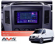 Штатна магнітола AMS MOSS M3 4+32 Gb Mercedes-Benz Sprinter / Volkswagen Crafter 2006-2016 (F2) 9"