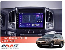 Штатна магнітола AMS MOSS M3 4+32 Gb Toyota Land Cruiser 11 200 2007-2015 (F3) (C) 10"