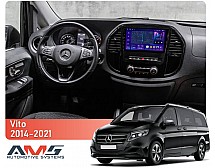 Штатна магнітола AMS MOSS M3 4+32 Gb Mercedes-Benz Vito 2014-2021 Black A-Mod 10"