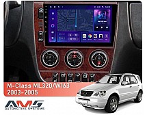 Штатна магнітола AMS MOSS M3 4+32 Gb Mercedes-Benz M-Class ML320 W163 2003-2005 LHD Wooden 9"