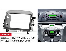 Перехідна рамка Sigma CARAV 11-068 2-DIN для Hyundai Sonata (NF), Sonica