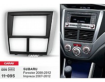 Перехідна рамка Sigma CARAV 11-095 2-DIN для SUBARU Forester 2008-12, Impreza 2007-12