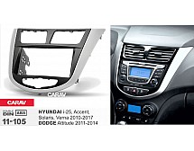 Перехідна рамка Sigma CARAV 11-105 2-DIN для Hyundai i25, Accent, Solaris, Verna / Dodge Attitude