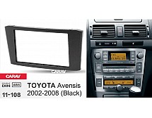 Перехідна рамка Sigma CARAV 11-108 2-DIN для Toyota Avensis 2002-08 (Black)