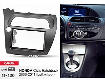 Перехідна рамка Sigma CARAV 11-120 2-DIN для Honda Civic Hatchback 2006-11 (кермо ліворуч)