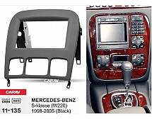 Перехідна рамка Sigma CARAV 11-135 2-DIN для Mercedes-Benz S-klasse (W220) 1998-05 (Black)