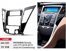 Перехідна рамка Sigma CARAV 11-139 2-DIN для Hyundai Sonata, i-45 (YF) 2010-14 (з клімат-контролем)