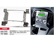 Перехідна рамка Sigma CARAV 11-144 2-DIN для Hyundai H-1, Starex 2007-15; i800, iMax 2008-15 (Silver)