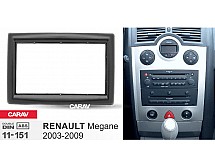 Перехідна рамка Sigma CARAV 11-151 2-DIN для RENAULT Megane 2002-09