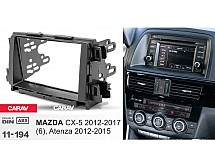 Перехідна рамка Sigma CARAV 11-194 2-DIN для Mazda 6, Atenza, CX-5