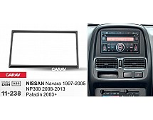 Перехідна рамка Sigma CARAV 11-238 2-DIN для NISSAN Navara 1997-05; NP300 2008-13; Paladin 2003+