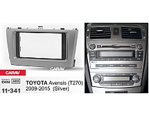 Перехідна рамка Sigma CARAV 11-341 2-DIN для Toyota Avensis (T270) 2009-15 (Silver)