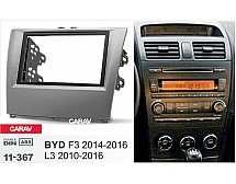 Перехідна рамка Sigma CARAV 11-367 2-DIN для BYD F3 2014-2016; L3 2010-2016