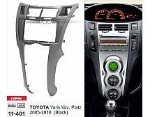 Перехідна рамка Sigma CARAV 11-401 2-DIN для Toyota Yaris,Vitz, Platz 2005-10 (Black)