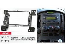 Перехідна рамка Sigma CARAV 11-411 2-DIN для Hyundai H-1, Starex 2007-15; i800, iMax 2008-15 (Black)