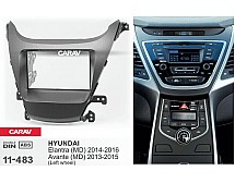 Перехідна рамка Sigma CARAV 11-483 2-DIN для Hyundai Elantra (MD) 2014-16, Avante (MD) 2013-15