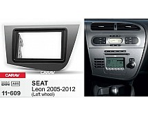 Перехідна рамка Sigma CARAV 11-609 2-DIN для SEAT Leon 2005-12 (леворульная)