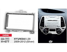 Перехідна рамка Sigma CARAV 11-677 2-DIN для Hyundai i-20 2009-12 (Silver)