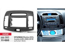 Перехідна рамка Sigma CARAV 11-680 2-DIN для Hyundai Elantra (HD), Avante (HD) 2006-10