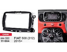 Перехідна рамка Sigma CARAV 11-804 2-DIN для FIAT 500 (312) 2015+