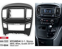 Переходная рамка Sigma CARAV 11-604: 2-DIN для HYUNDAI H-1, Starex, i800, iMax, iLoad 2015+ (Black)