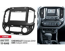 Переходная рамка Sigma CARAV 11-646: 2-DIN для CHEVROLET Colorado 2015+ / GMC Canyon 2015+