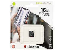 Карта памяти MicroSDHC 16Gb UHS-I Class10 Kingston Canvas Select Plus R100Mb/s (SDCS2/16GBSP)