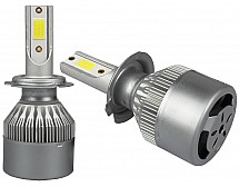 Светодиодные LED лампы C6 H7 COB (кулер)