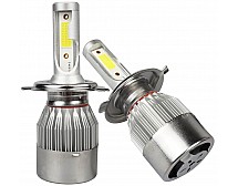 LED лампы C6L H4 H/L COB (кулер)