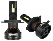Автомобільні LED лампи Sigma X4 55W H4 H/L CSP (кулер)