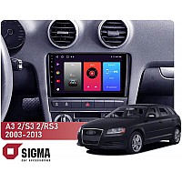 Штатна магнітола Sigma F9216 2+32 Gb Gb Audi A3 2 8P 2003-2013, S3 2 2006-2012, RS3 1 2011-2012 9"