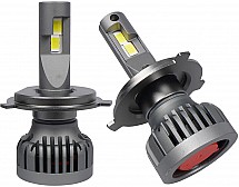 Автомобильные LED лампы Sigma X2 55W H4 H/L CANBUS (кулер)
