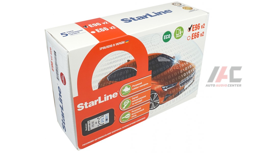 Автосигнализация StarLine E96 V2 BT ECO (2CAN+4LIN) купить с доставкой ...