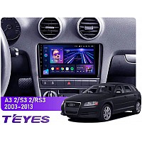 Штатна магнітола Teyes CC3L 4+32 Gb Audi A3 2 8P 2003-2013, S3 2 2006-2012, RS3 1 2011-2012 9"