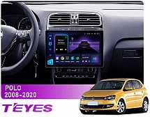 Штатная магнитола Teyes CC3 2k 4+32 Gb Volkswagen POLO 5 2008-2020 (F1) 13"