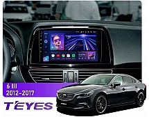 Штатная магнитола Teyes CC3 4+64 Gb Mazda 6 / Atenza 3 GJ 2012-2015 (B) 9"