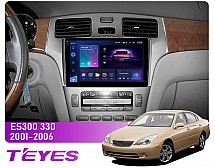 Штатна магнітола Teyes CC3 2k 4+64 Gb Lexus ES250 ES300 ES330 2001-2006 9"