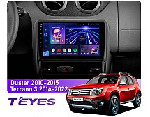 Штатна магнітола Teyes CC3L 4+32 Gb Renault Duster 1 2010-2015 / Nissan Terrano 3 2014-2022 9"