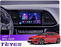 Штатна магнітола Teyes CC3L 4+64 Gb Seat Leon 3 2012-2020 (F3) 9"