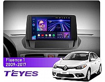 Штатна магнітола Teyes CC3 4+64 Gb Renault Fluence 1 (0 Din) 2009-2017 9"