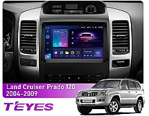 Штатна магнітола Teyes CC3 2k 4+32 Gb Toyota Land Cruiser Prado 120 / Lexus GX470 J120 2004-2009 (F2) 9"