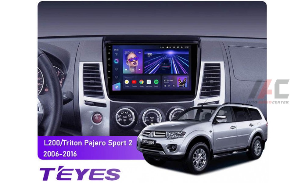 Штатная магнитола Teyes CC3L 4+32 Gb Mitsubishi Pajero Sport 2 L200 ...