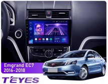 Штатна магнітола Teyes CC3L 4+32 Gb Geely Emgrand EC7 1 2016-2018 9"